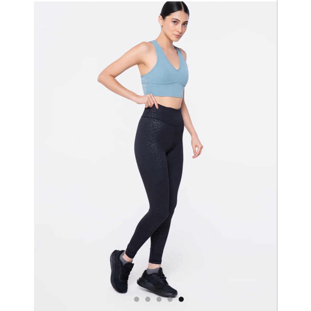 Women's Werk Black Cheetah Leggings S